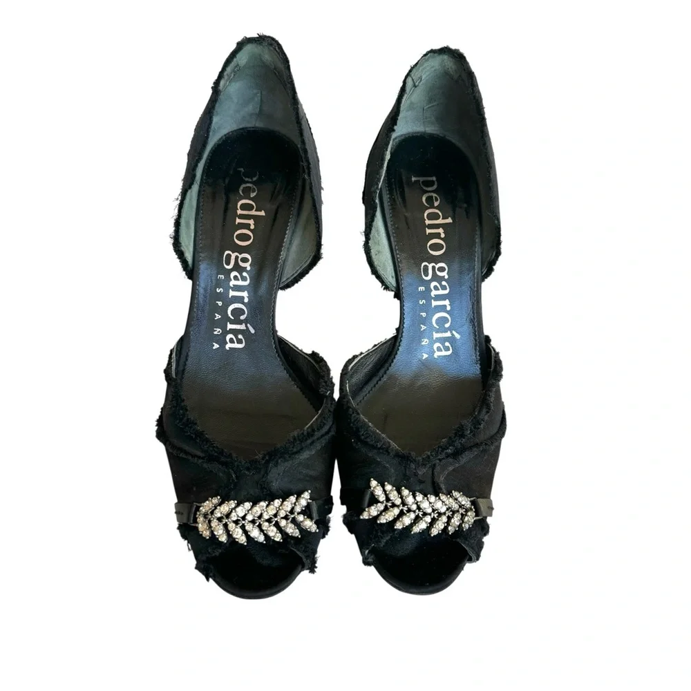 Pedro Garcia Swarovski Crystal Heels D’Orsay Pumps